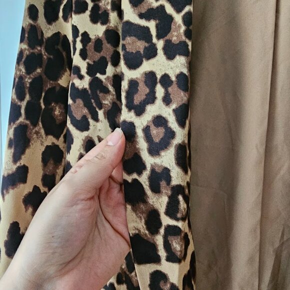 Leopard Satin Blazer - Picture 3 of 6